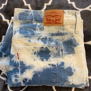 Tie dye levi jeans like new